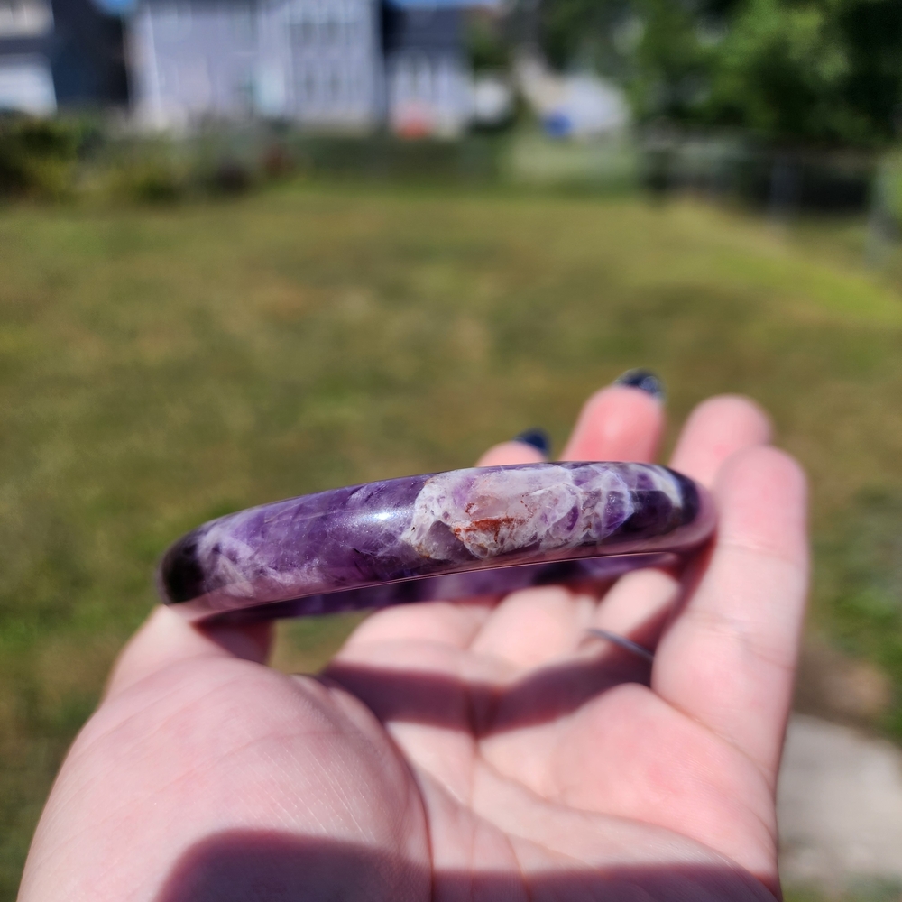 Natural Amethyst Bangle - image 3